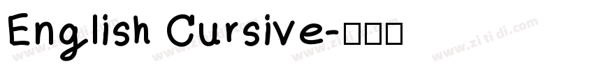 English Cursive字体转换